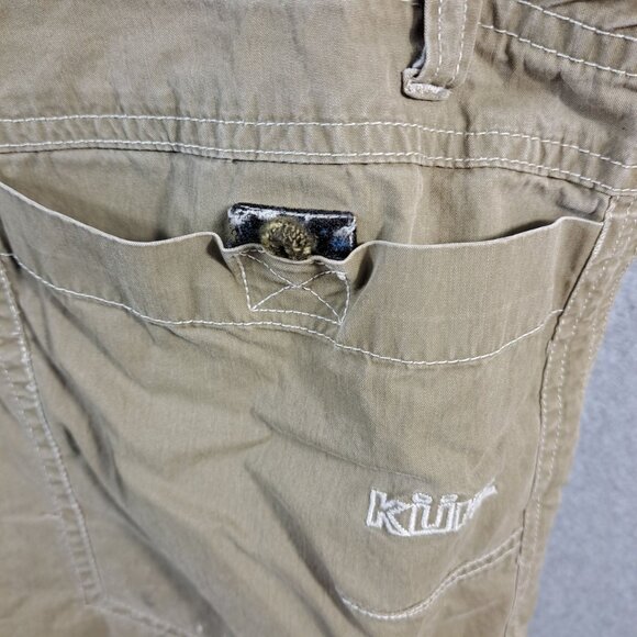 Kühl Mens Cargo Shorts 38 Tan Cotton/Nylon Outdoor Khaki 10.5" Inseam Flat Front - Picture 13 of 15